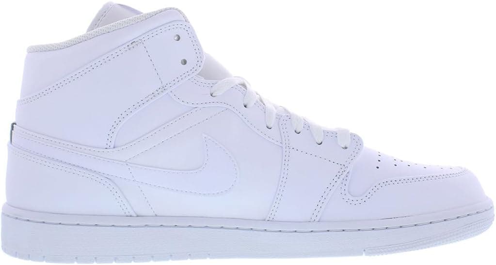 کفش بسکتبال مردانه Nike Air Jordan 1 Mid سفید سایز 11.5 کفش بسکتبال مردانه Nike Air Jordan 1 Mid سفید سایز 11.5