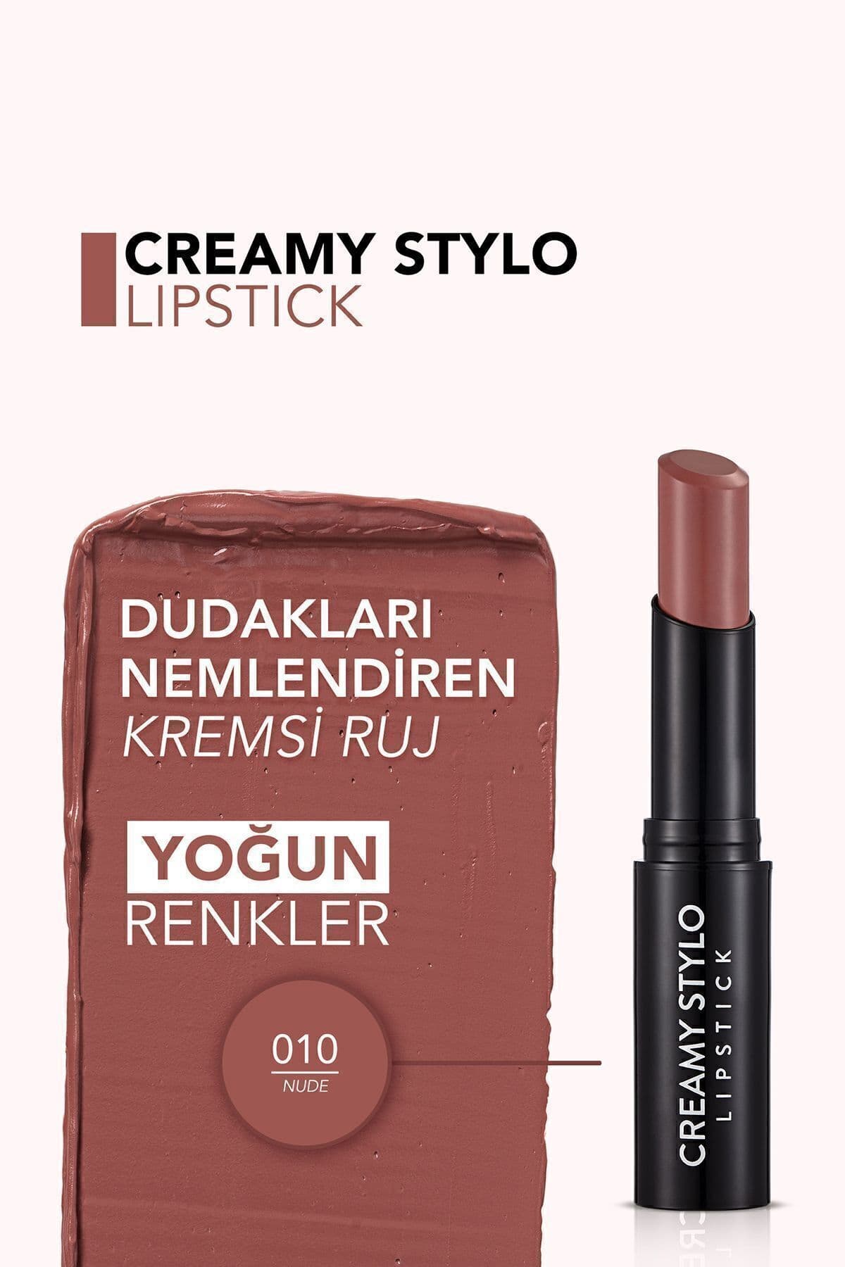 رژ لب استیکی نیمهبراق Flormar کرمی مدل 010 Nude رژ لب استیکی نیمهبراق Flormar کرمی مدل 010 Nude