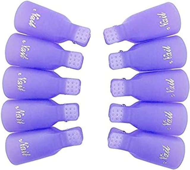 ست ابزار پاککننده لاک ژل UV مانیکور و پدیکور 10PC با کلیپس، کاور و دستمال بدون پرز ست ابزار پاککننده لاک ژل UV مانیکور و پدیکور 10PC با کلیپس، کاور و دستمال بدون پرز