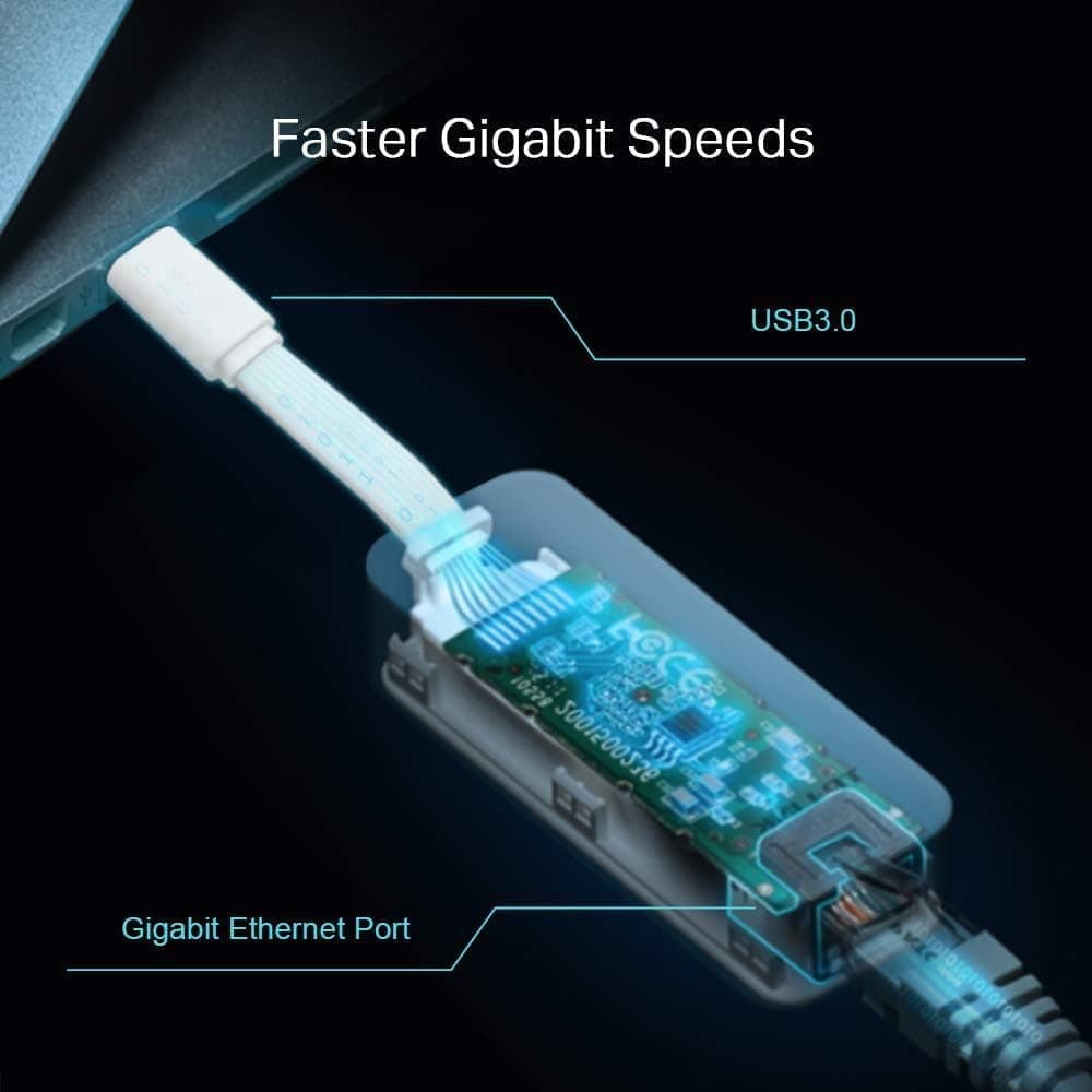 مبدل شبکه USB 3.0 Type-C به RJ45 گیگابیتی TP-Link مدل UE300C مبدل شبکه USB 3.0 Type-C به RJ45 گیگابیتی TP-Link مدل UE300C