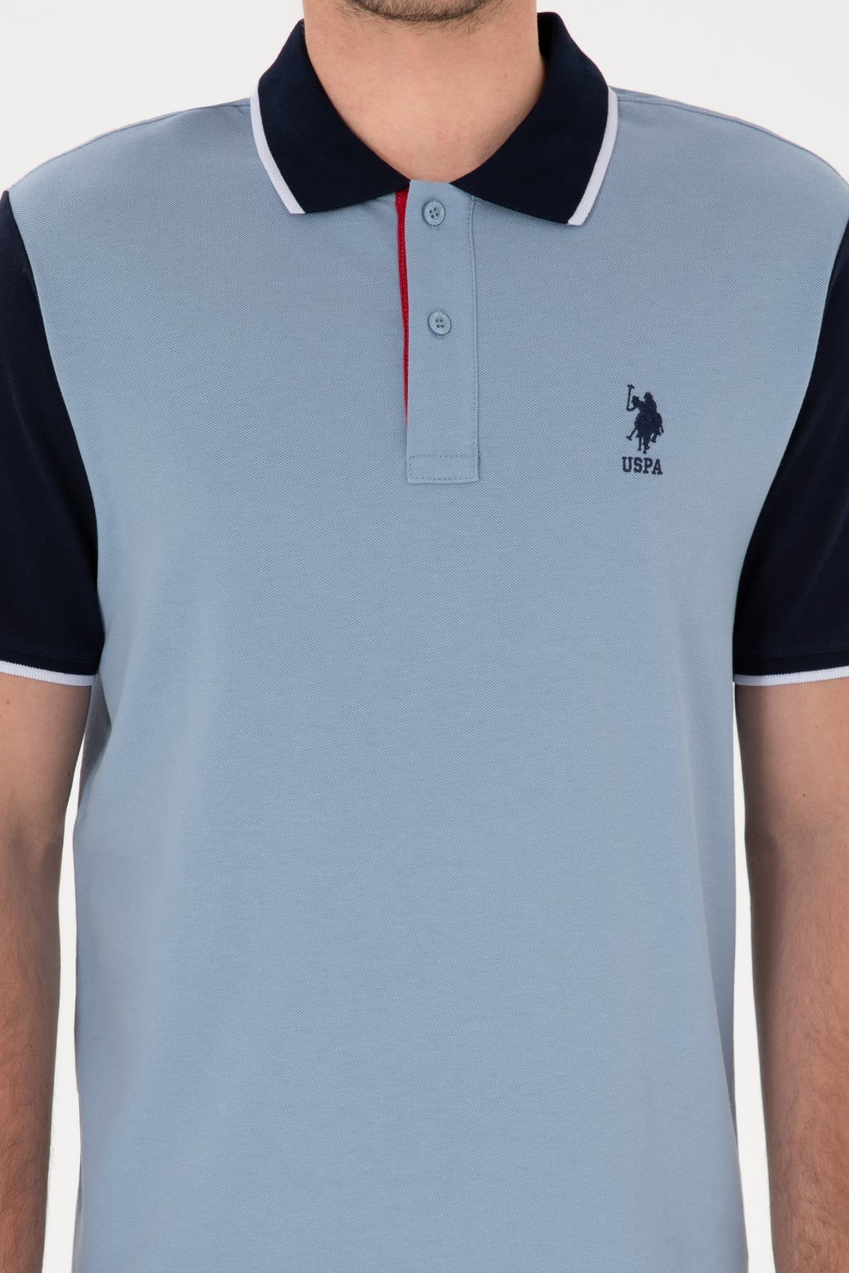 تیشرت مردانه U.S. Polo Assn. فیت معمولی یقه پولو آبی مدل 50306871-VR036 تیشرت مردانه U.S. Polo Assn. فیت معمولی یقه پولو آبی مدل 50306871-VR036