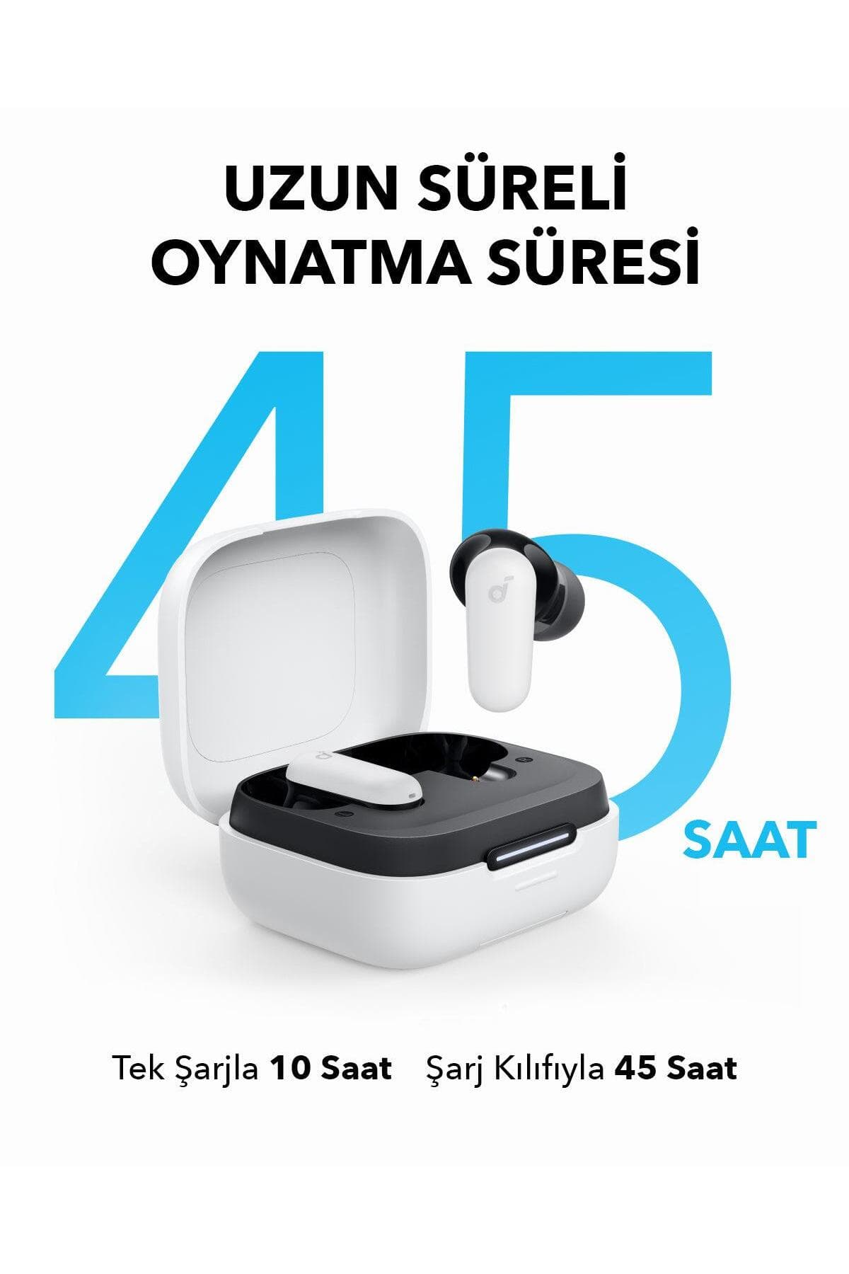 هدفون بلوتوثی داخلگوشی Anker Soundcore R50i NC با حذف نویز فعال سفید مدل A3959 هدفون بلوتوثی داخلگوشی Anker Soundcore R50i NC با حذف نویز فعال سفید مدل A3959