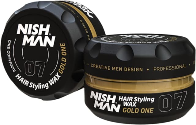 واکس حالتدهنده مو مناسب انواع مو nishman با قدرت بسیار قوی و ظاهر خیس و براق مدل 07 Gold One 150 ML واکس حالتدهنده مو مناسب انواع مو nishman با قدرت بسیار قوی و ظاهر خیس و براق مدل 07 Gold One 150 ML