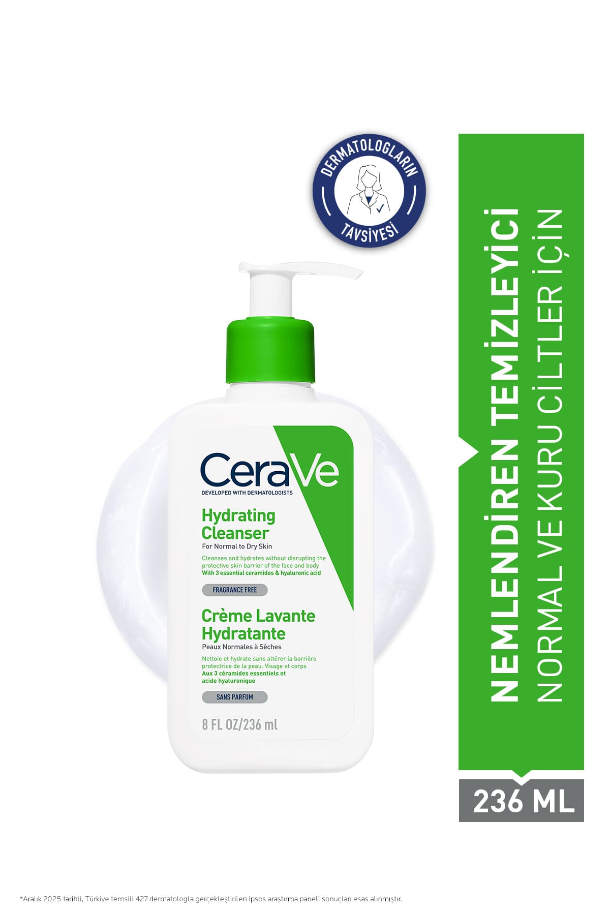 پاککننده مرطوبکننده پوست نرمال تا خشک CeraVe حاوی سرامید و هیالورونیک اسید 236 ml پاککننده مرطوبکننده پوست نرمال تا خشک CeraVe حاوی سرامید و هیالورونیک اسید 236 ml
