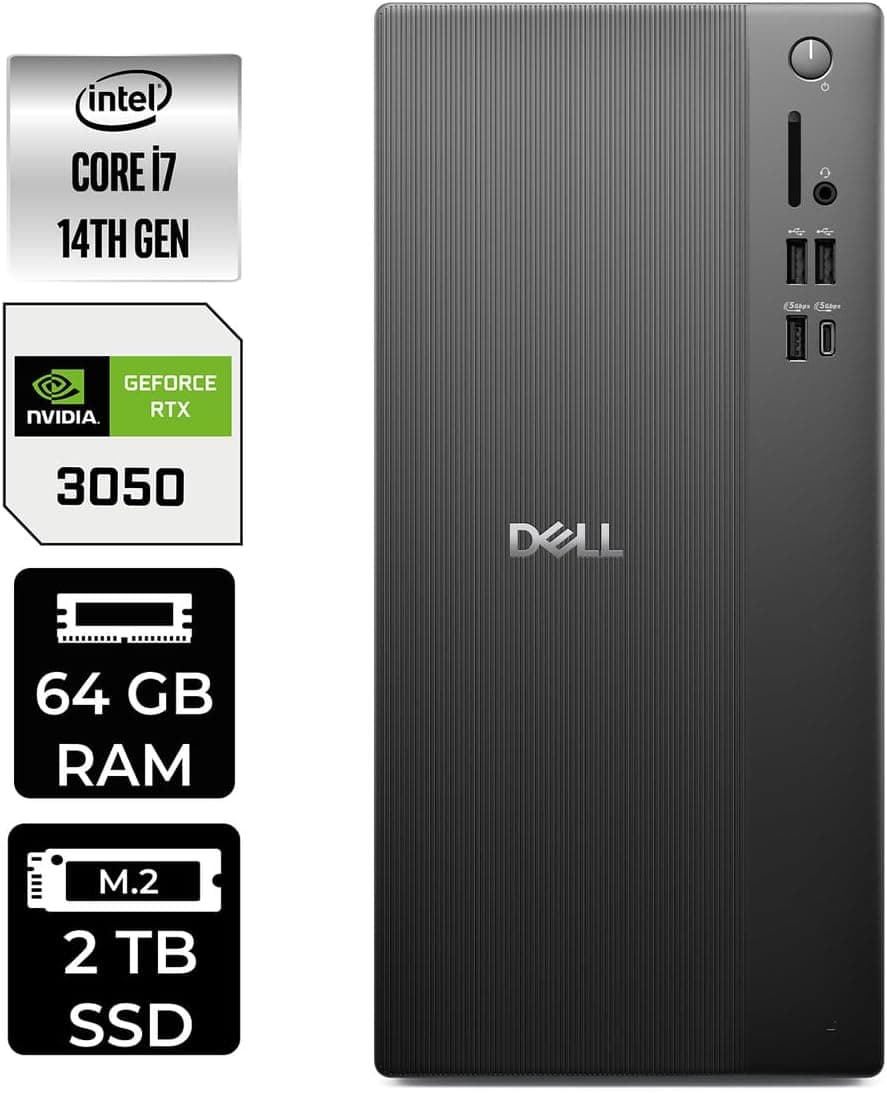 کامپیوتر رومیزی Dell Pro Tower مدل Ect1250 i7 14700 64Gb 2Tb SSD RTX3050/6Gb W11H کامپیوتر رومیزی Dell Pro Tower مدل Ect1250 i7 14700 64Gb 2Tb SSD RTX3050/6Gb W11H