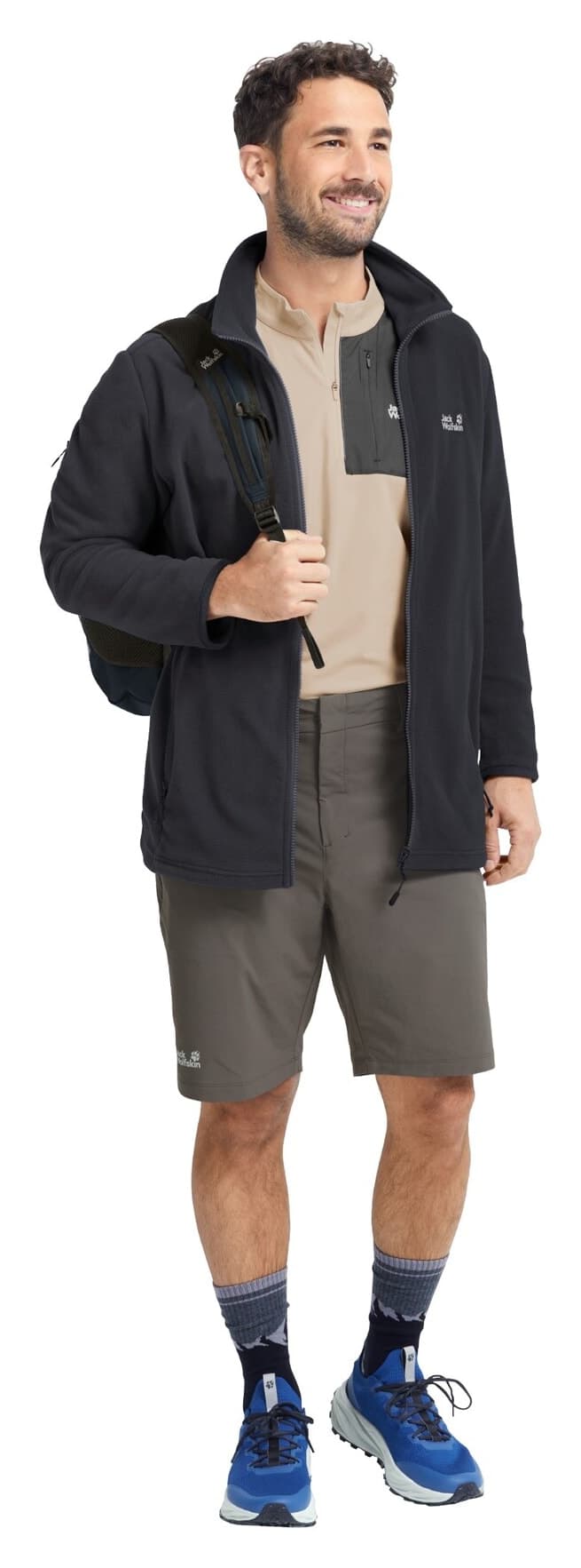 پولار مردانه Jack Wolfskin سیاه مدل Taunus 100 FZ M پولار مردانه Jack Wolfskin سیاه مدل Taunus 100 FZ M