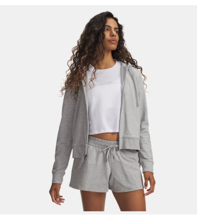 کت زنانه Under Armour UA Sport Terry زیپدار مدل 6011017-011 کت زنانه Under Armour UA Sport Terry زیپدار مدل 6011017-011