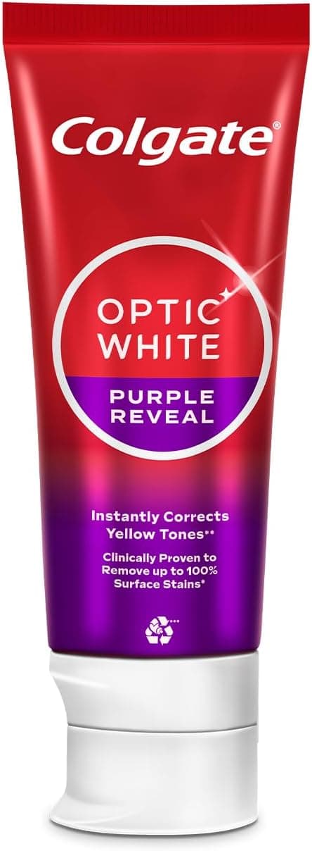 خمیردندان Colgate Optic White Purple Reveal 75 ml خمیردندان Colgate Optic White Purple Reveal 75 ml