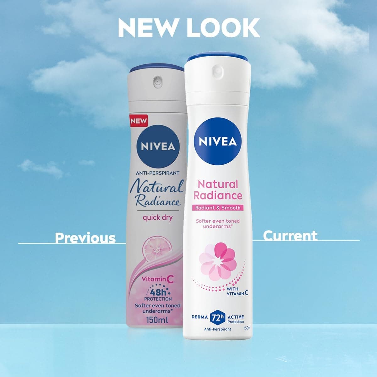 اسپری ضدتعریق زنانه NIVEA با محافظت 72h، درخشش طبیعی، 2x150ml اسپری ضدتعریق زنانه NIVEA با محافظت 72h، درخشش طبیعی، 2x150ml