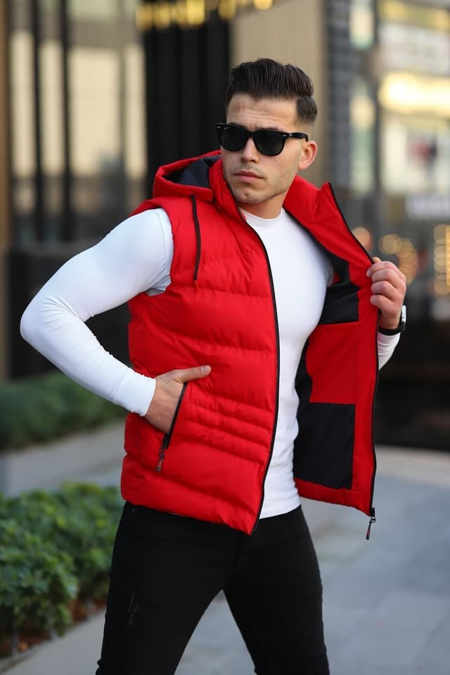 جلیقه مردانه Boymen ضدآب کلاهدار قابل جدا شدن جلیقه مردانه Boymen ضدآب کلاهدار قابل جدا شدن
