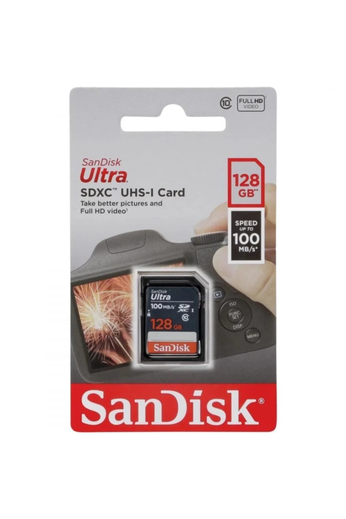 کارت حافظه SDXC Sandisk Ultra با ظرفیت 128GB و سرعت 100MB/s مدل SDSDUNR-128g-gn3ın کارت حافظه SDXC Sandisk Ultra با ظرفیت 128GB و سرعت 100MB/s مدل SDSDUNR-128g-gn3ın