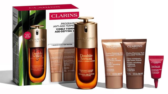 ست مراقبت پوست Clarins Double Serum & Extra Firming ست مراقبت پوست Clarins Double Serum & Extra Firming