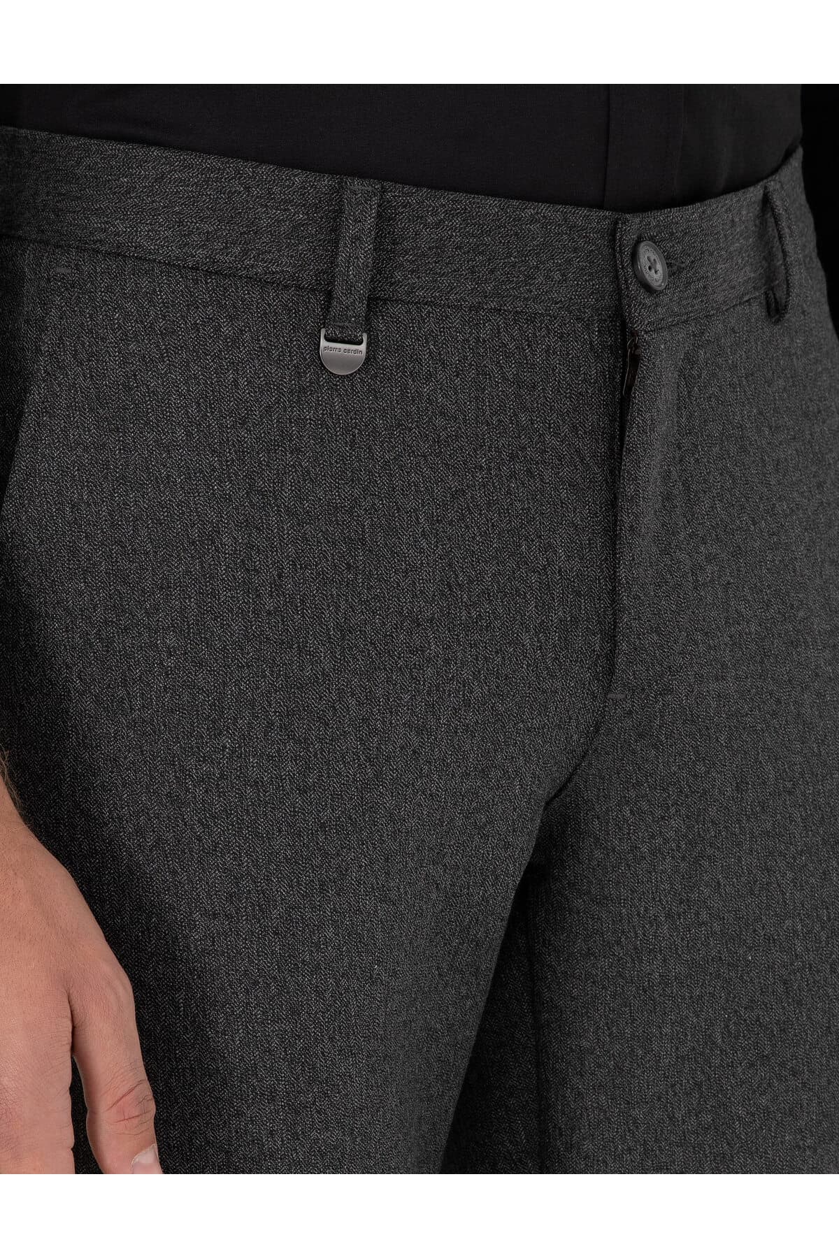 شلوار مردانه Pierre Cardin پارچهای آنتراسیت اسلیم فیت مدل 50292959-VR006 شلوار مردانه Pierre Cardin پارچهای آنتراسیت اسلیم فیت مدل 50292959-VR006