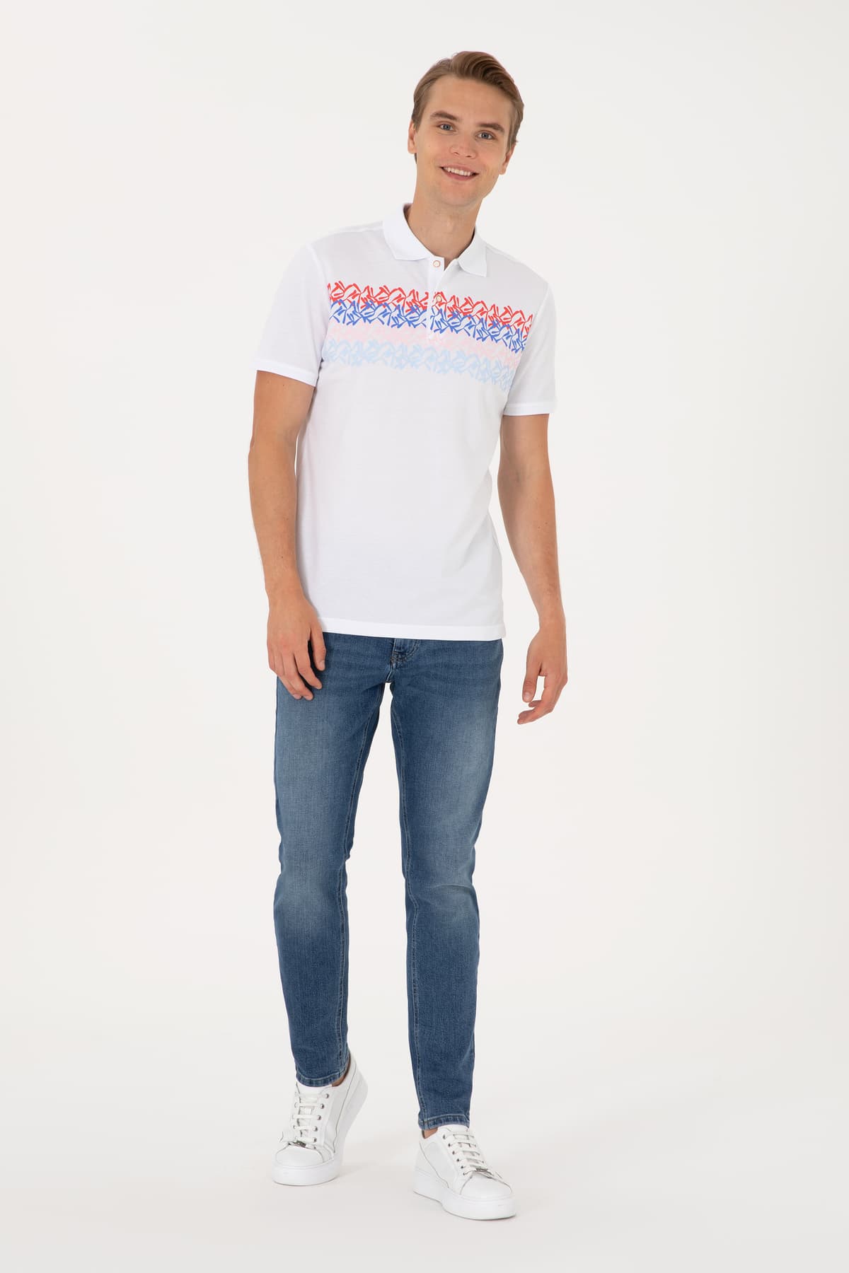تیشرت مردانه U.S. Polo Assn. فیت معمولی قرمز یقه پولو مدل 50299819-VR213 تیشرت مردانه U.S. Polo Assn. فیت معمولی قرمز یقه پولو مدل 50299819-VR213