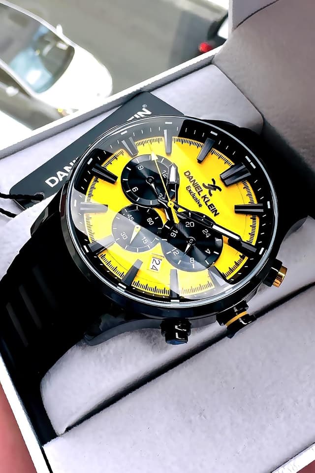 ساعت مچی مردانه Daniel Klein Exclusive کرنوگراف ضدآب بند سیلیکونی مشکی مدل DKE2138C5 ساعت مچی مردانه Daniel Klein Exclusive کرنوگراف ضدآب بند سیلیکونی مشکی مدل DKE2138C5