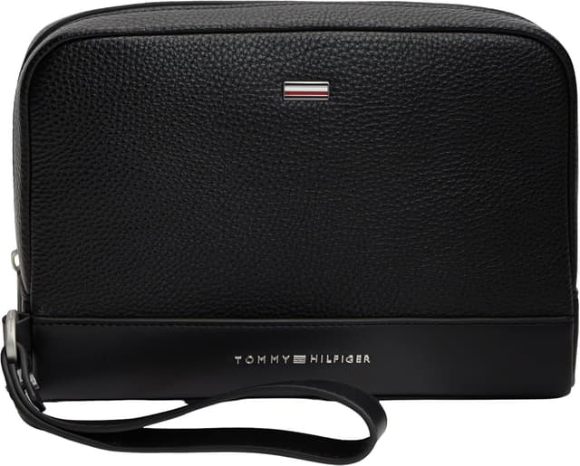 کیف مردانه Tommy Hilfiger مشکی مدل TH CENTRAL POUCH سایز OS کیف مردانه Tommy Hilfiger مشکی مدل TH CENTRAL POUCH سایز OS