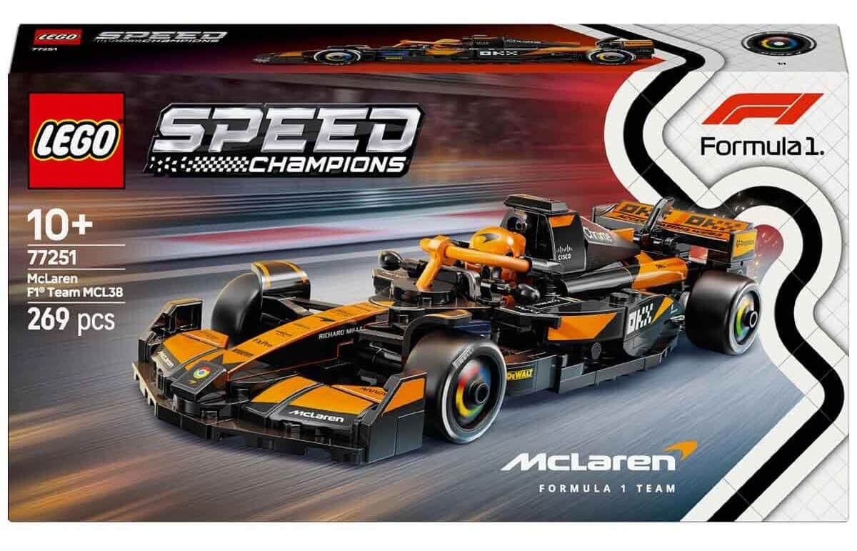لگو Speed Champions McLaren F1 Team ماشین مسابقهای مدل MCL38 کد 77251 لگو Speed Champions McLaren F1 Team ماشین مسابقهای مدل MCL38 کد 77251