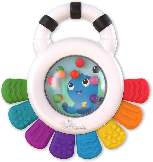 اسباببازی حسی چندمنظوره جغجغه و دندانگیر نوزاد Baby Einstein مدل Outstanding Opus The Octopus، بدون BPA، قابل خنککردن، مناسب 3 ماه به بالا، 1pk اسباببازی حسی چندمنظوره جغجغه و دندانگیر نوزاد Baby Einstein مدل Outstanding Opus The Octopus، بدون BPA، قابل خنککردن، مناسب 3 ماه به بالا، 1pk