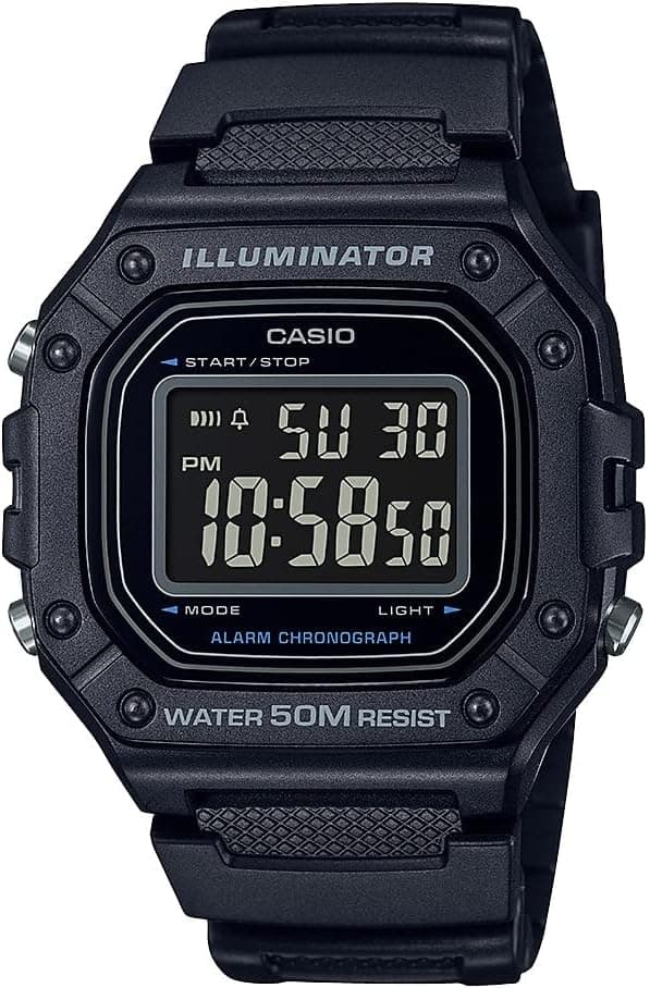 ساعت دیجیتال مردانه Casio ضدآب 50 متری کرنومتر مدل W218H ساعت دیجیتال مردانه Casio ضدآب 50 متری کرنومتر مدل W218H