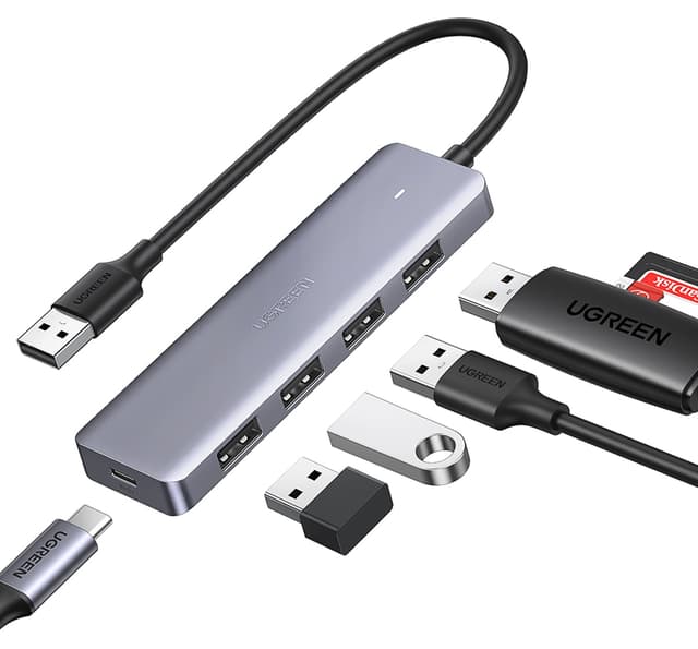 هاب USB 3.0 ۴ پورت Ugreen مدل 50985 هاب USB 3.0 ۴ پورت Ugreen مدل 50985