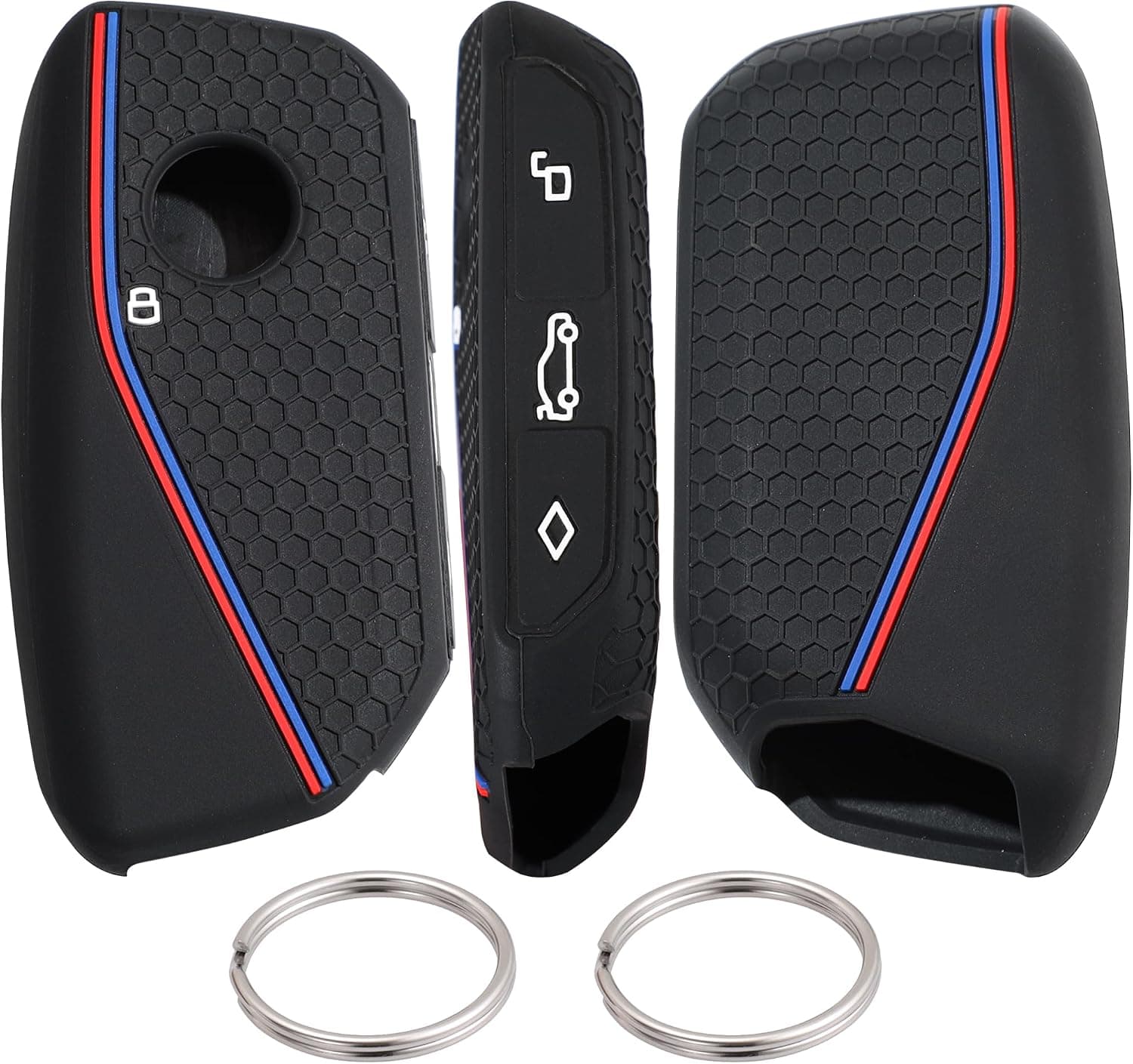 کاور سوئیچ سیلیکونی مشکی Lcyam مناسب BMW مدل bma001 بسته ۲ عددی کاور سوئیچ سیلیکونی مشکی Lcyam مناسب BMW مدل bma001 بسته ۲ عددی