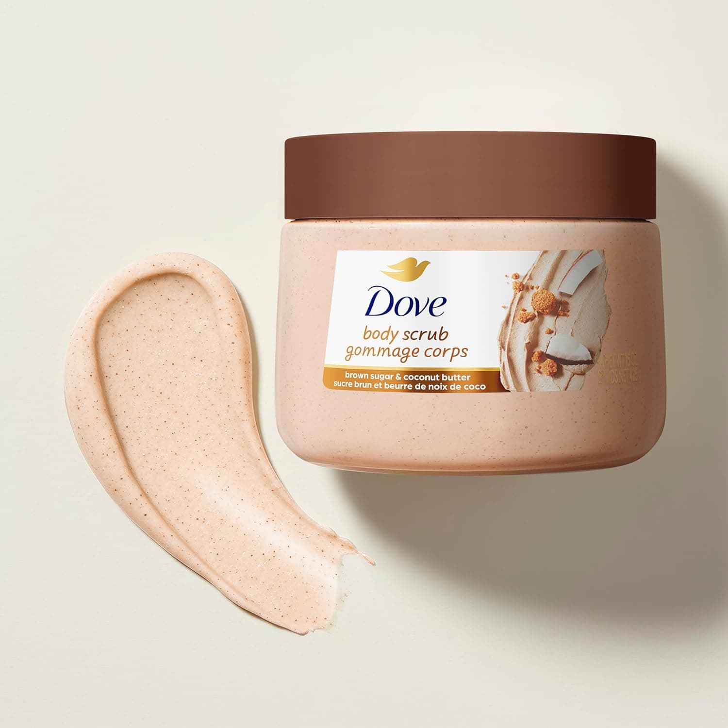 اسکراب بدن Dove با شکر قهوهای و کره نارگیل 15 oz اسکراب بدن Dove با شکر قهوهای و کره نارگیل 15 oz
