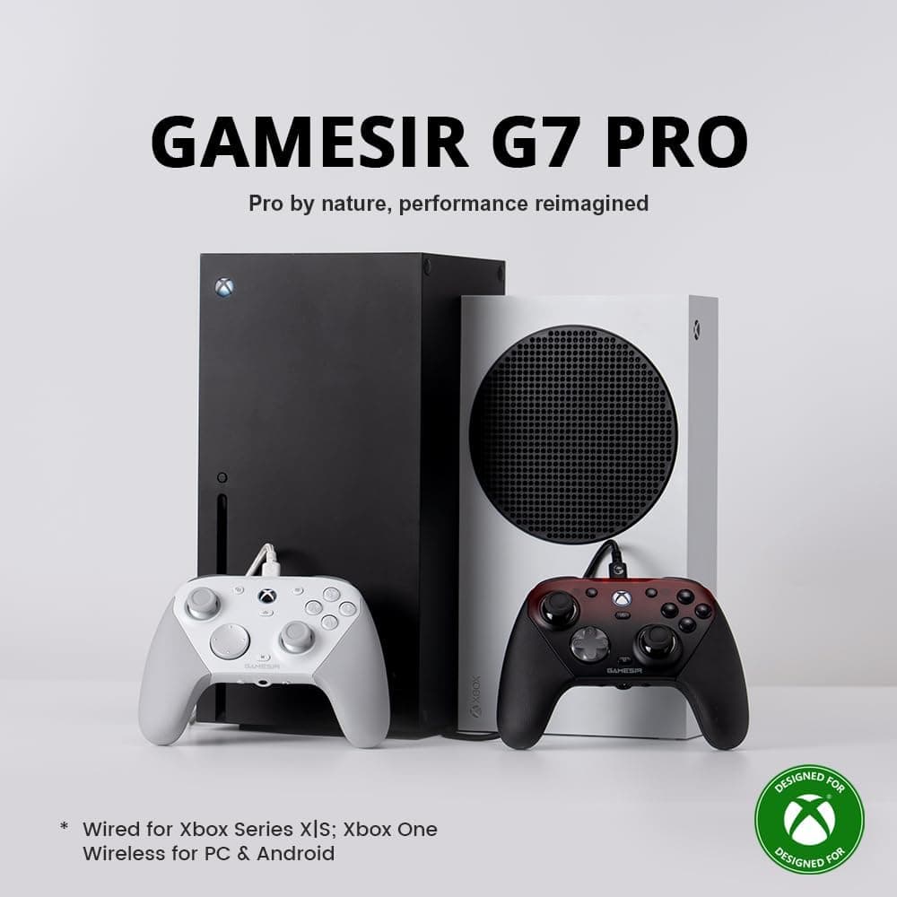 دسته بازی سیمی/بیسیم GameSir G7 Pro برای Xbox Series X|S، Xbox One، PC و Android، سفید دسته بازی سیمی/بیسیم GameSir G7 Pro برای Xbox Series X|S، Xbox One، PC و Android، سفید