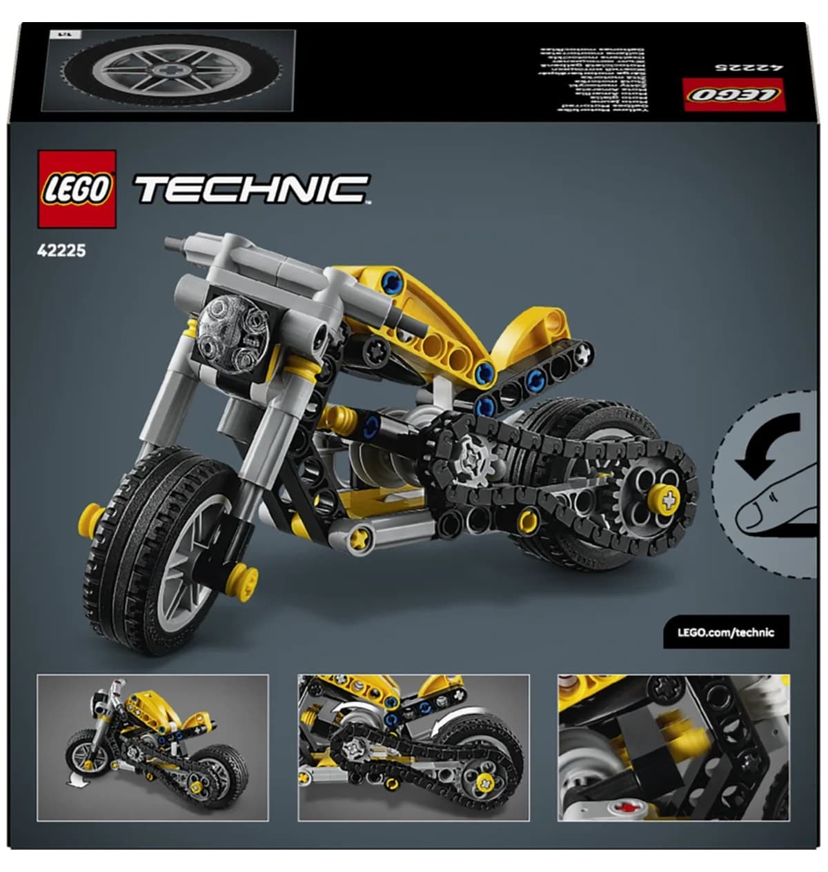 لگو Technic موتورسیکلت زرد مدل 42225 ۱۵۱ قطعه ۷+ سال لگو Technic موتورسیکلت زرد مدل 42225 ۱۵۱ قطعه ۷+ سال