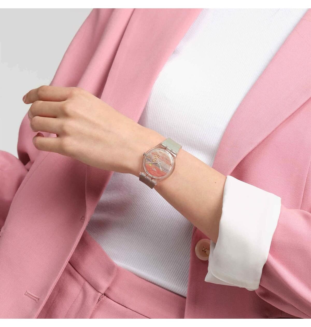 ساعت مچی زنانه Swatch TURNER'S SCARLET SUNSET مدل SO28Z700 ساعت مچی زنانه Swatch TURNER'S SCARLET SUNSET مدل SO28Z700