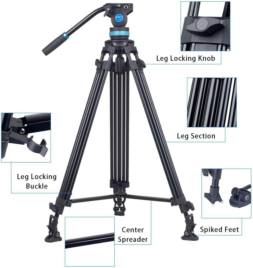 سهپایه فیلمبرداری Sirui مدل SH-25 همراه با سر ویدیویی سهپایه فیلمبرداری Sirui مدل SH-25 همراه با سر ویدیویی