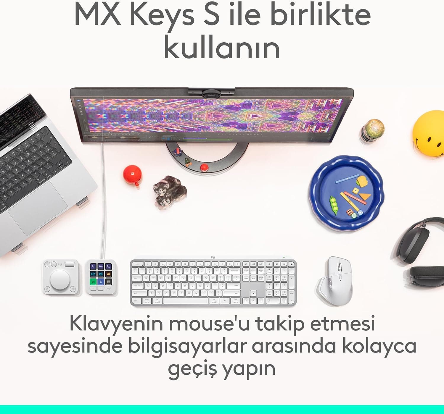 ماوس بیسیم Logitech با بازخورد لمسی مدل MX Master 4، بلوتوث، اسکرول فوقسریع، چنددستگاهی، 8000 DPI، حسگر نوری، بیصدا، خاکستری روشن ماوس بیسیم Logitech با بازخورد لمسی مدل MX Master 4، بلوتوث، اسکرول فوقسریع، چنددستگاهی، 8000 DPI، حسگر نوری، بیصدا، خاکستری روشن