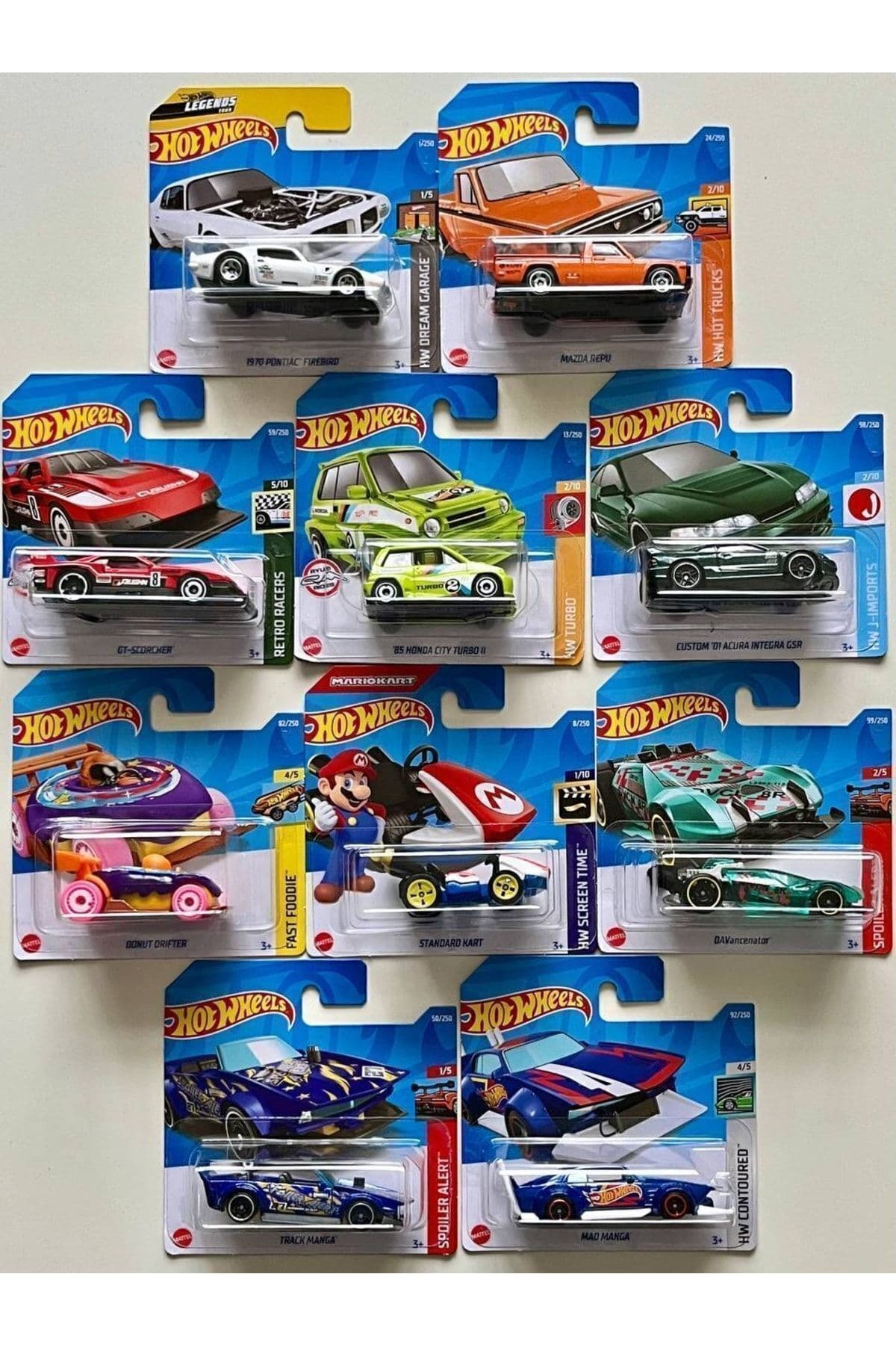 ست شروع ماشین اسباب بازی Hot Wheels ۱۰ تایی با مدلهای متفاوت ست شروع ماشین اسباب بازی Hot Wheels ۱۰ تایی با مدلهای متفاوت