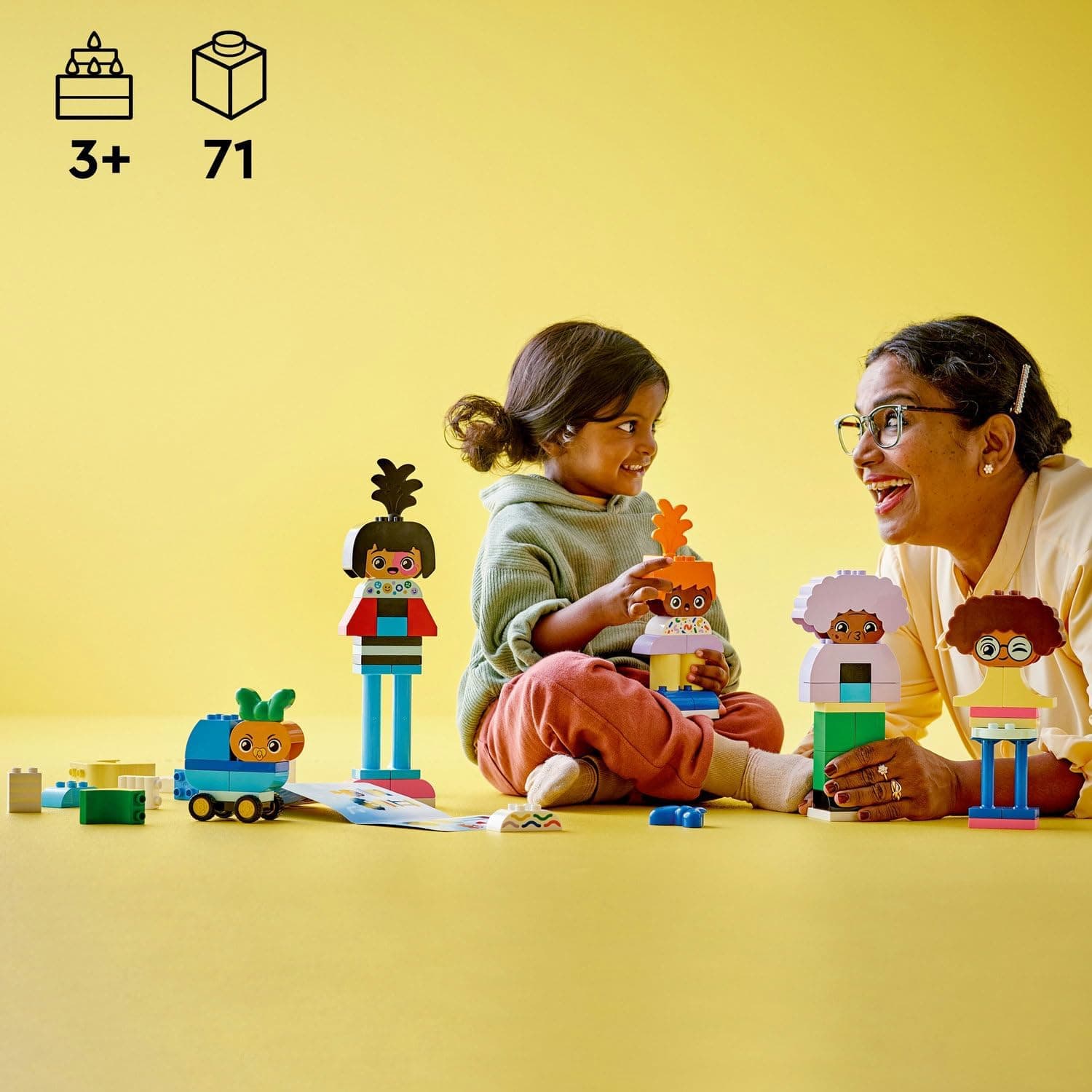 لگو DUPLO آموزشی کودکان 3 سال به بالا با آدمکهای احساسی قابل ساخت مدل 10423 (71 قطعه) لگو DUPLO آموزشی کودکان 3 سال به بالا با آدمکهای احساسی قابل ساخت مدل 10423 (71 قطعه)