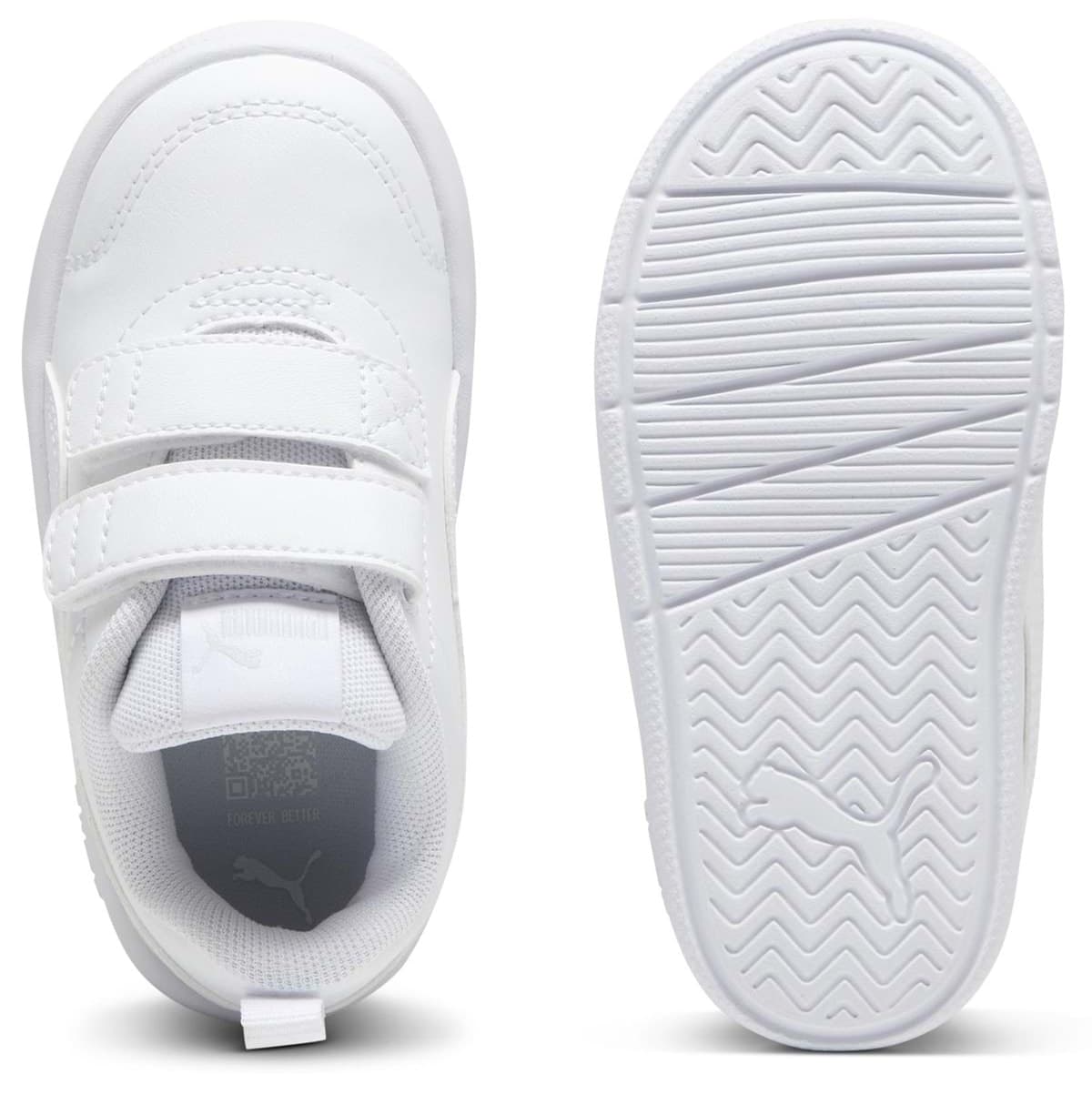 کفش ورزشی بچگانه Puma ارتوپدی سفید مدل Courtflex V3 V PS 397642 کفش ورزشی بچگانه Puma ارتوپدی سفید مدل Courtflex V3 V PS 397642