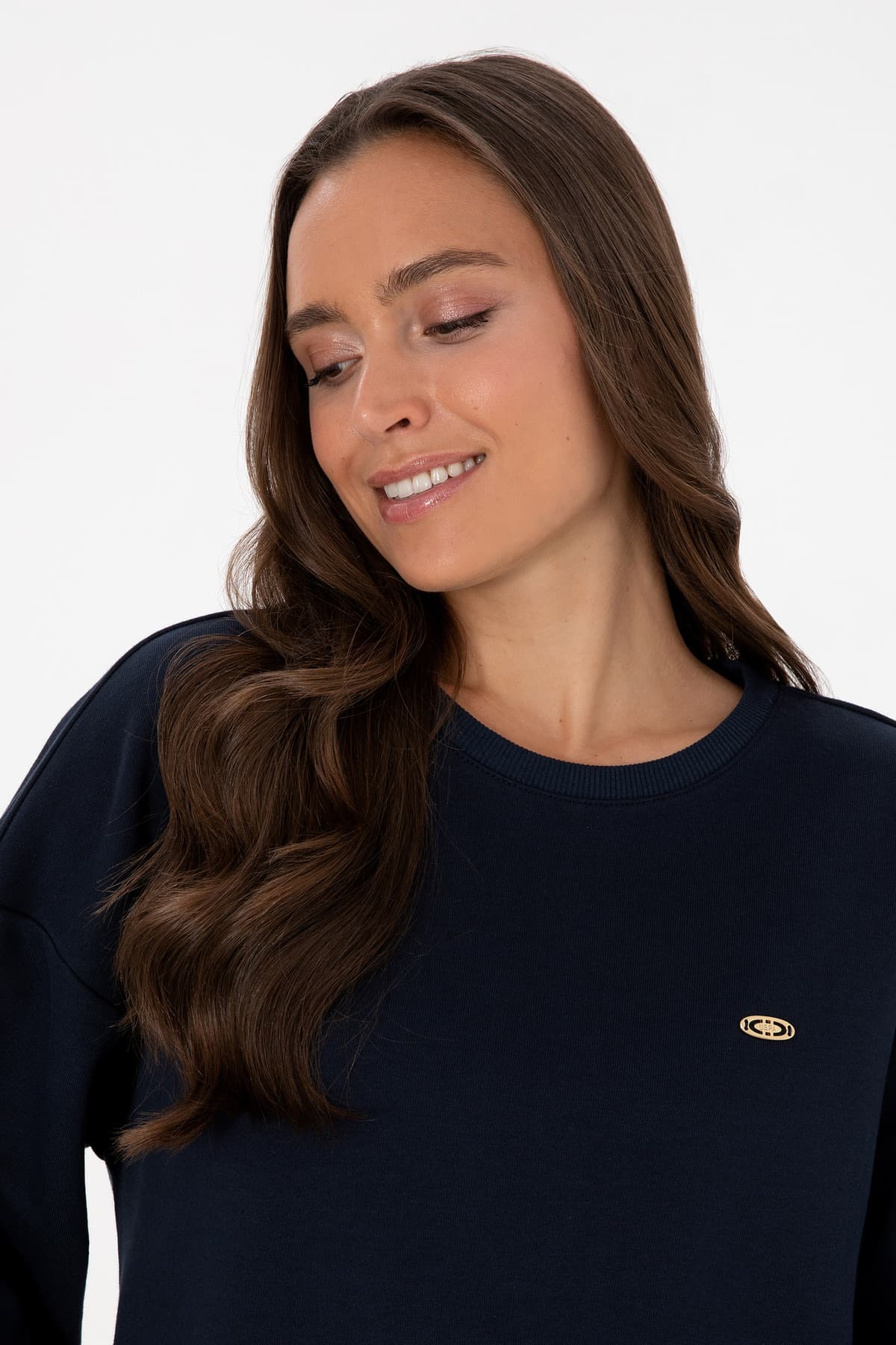 سویشرت زنانه U.S. Polo Assn. سرمهای یقه گرد با جزئیات مدل 50314211-VR033 سویشرت زنانه U.S. Polo Assn. سرمهای یقه گرد با جزئیات مدل 50314211-VR033