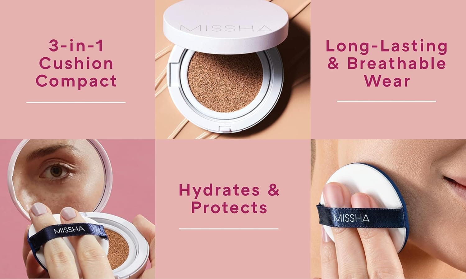 فوندوتن MISSHA نیمهمات پوشش بالا مدل Magic Cushion Cover Lasting No.21 SPF50+ PA+++ فوندوتن MISSHA نیمهمات پوشش بالا مدل Magic Cushion Cover Lasting No.21 SPF50+ PA+++