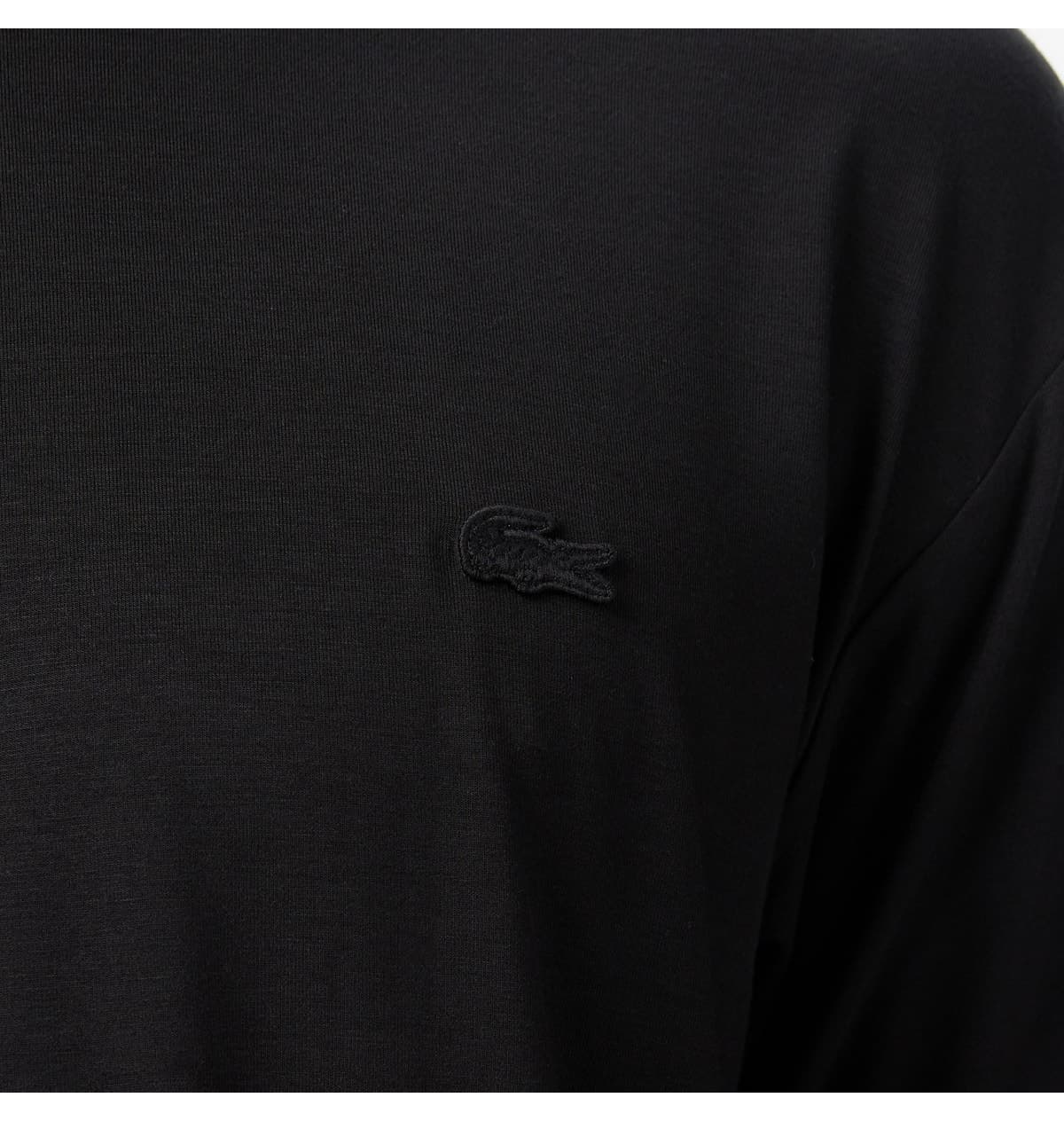 تیشرت مردانه Lacoste یقهگرد فیت آزاد مشکی تیشرت مردانه Lacoste یقهگرد فیت آزاد مشکی