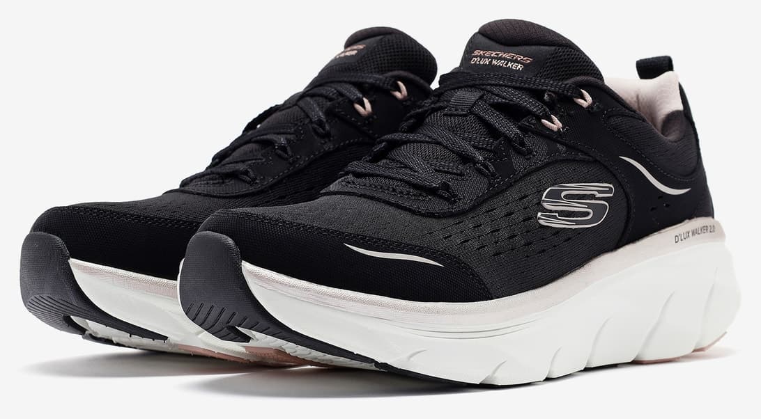 کفش ورزشی زنانه Skechers D'lux WALKER 2.0 Gradient Glam مشکی/صورتیطلایی مدل 150103 BKRG کفش ورزشی زنانه Skechers D'lux WALKER 2.0 Gradient Glam مشکی/صورتیطلایی مدل 150103 BKRG