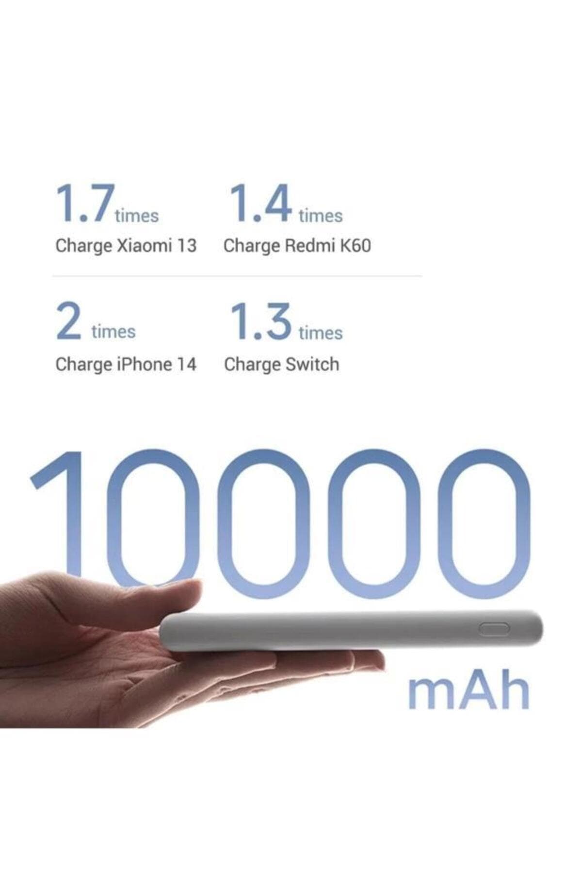 پاوربانک Xiaomi ظرفیت 10000 Mah سفید با توان 22.5w و شارژ سریع با ضمانت ترکیه پاوربانک Xiaomi ظرفیت 10000 Mah سفید با توان 22.5w و شارژ سریع با ضمانت ترکیه