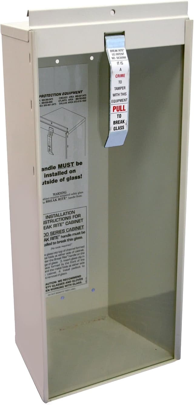 کابینت آتشنشانی Kidde روکار برای خاموشکننده پودر خشک 5 lb، فولادی، شیشه ایمنی، ضد وندالیسم، بژ کابینت آتشنشانی Kidde روکار برای خاموشکننده پودر خشک 5 lb، فولادی، شیشه ایمنی، ضد وندالیسم، بژ