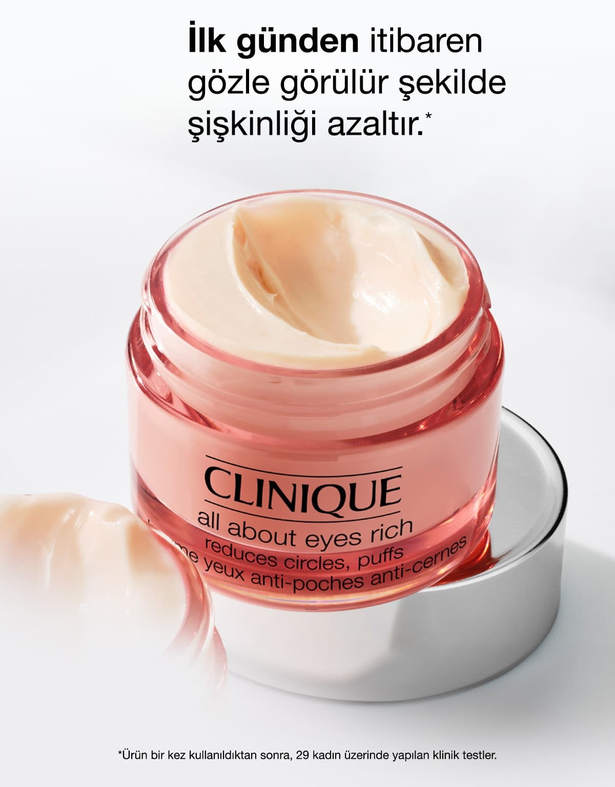 کرم دور چشم Clinique All About Eyes Rich با هیالورونیک اسید و کافئین 30ml کرم دور چشم Clinique All About Eyes Rich با هیالورونیک اسید و کافئین 30ml