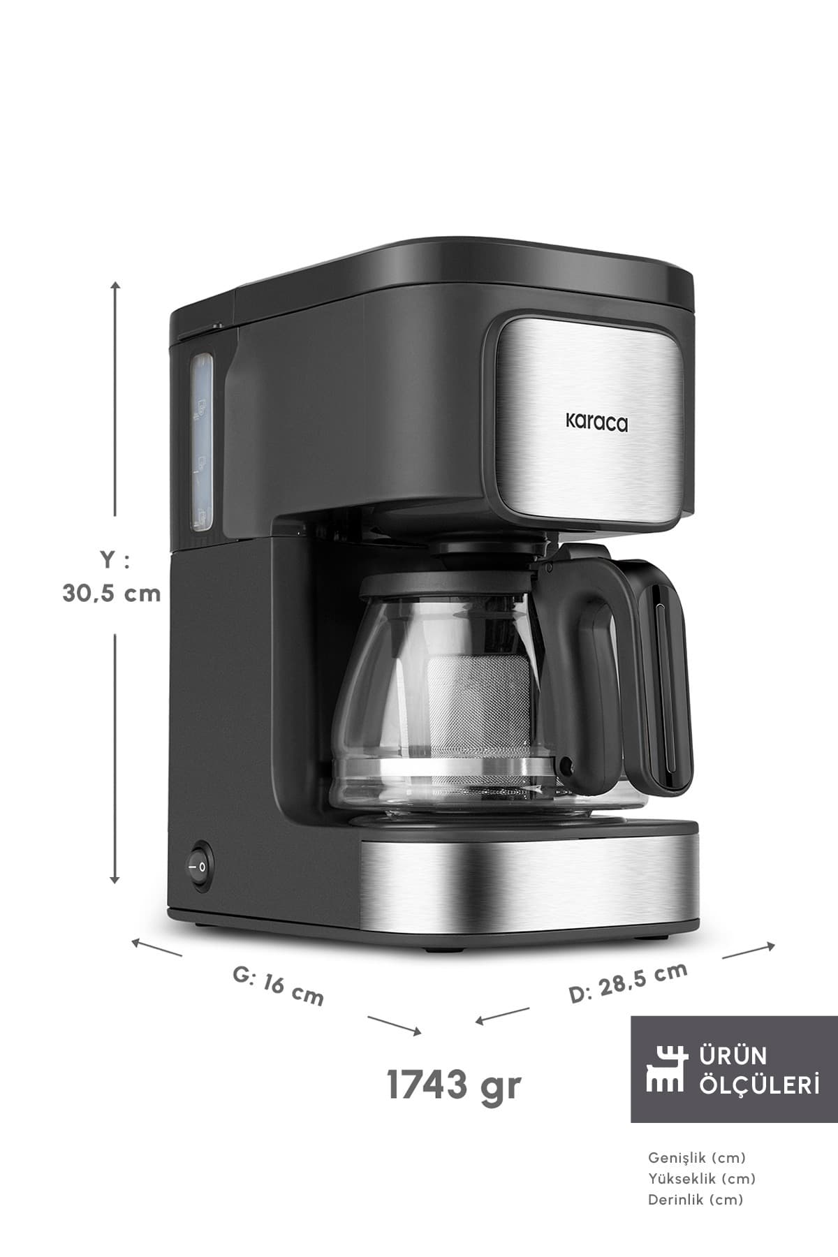 دستگاه قهوهساز و چایساز فیلتری Karaca Just Coffee Aroma 2 in 1 استیل دستگاه قهوهساز و چایساز فیلتری Karaca Just Coffee Aroma 2 in 1 استیل