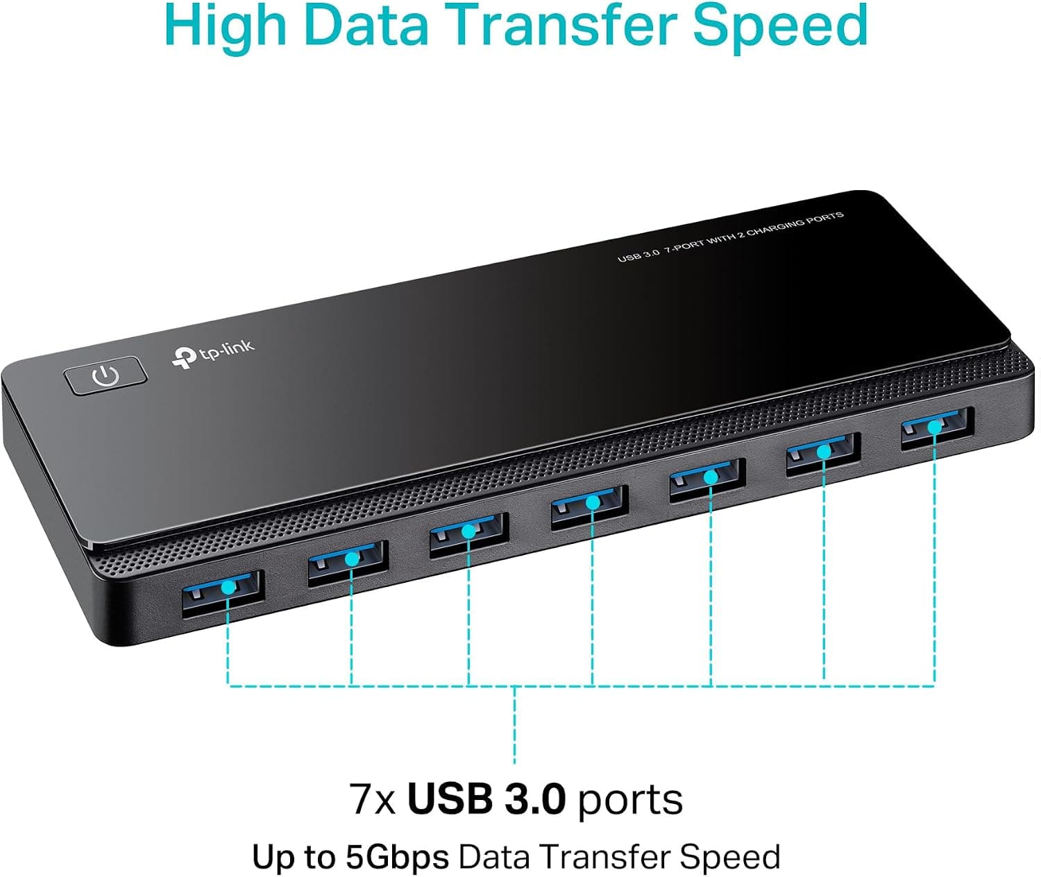 هاب USB برقدار TP-Link ۷ پورت USB 3.0 و ۲ پورت شارژ مدل UH720 هاب USB برقدار TP-Link ۷ پورت USB 3.0 و ۲ پورت شارژ مدل UH720
