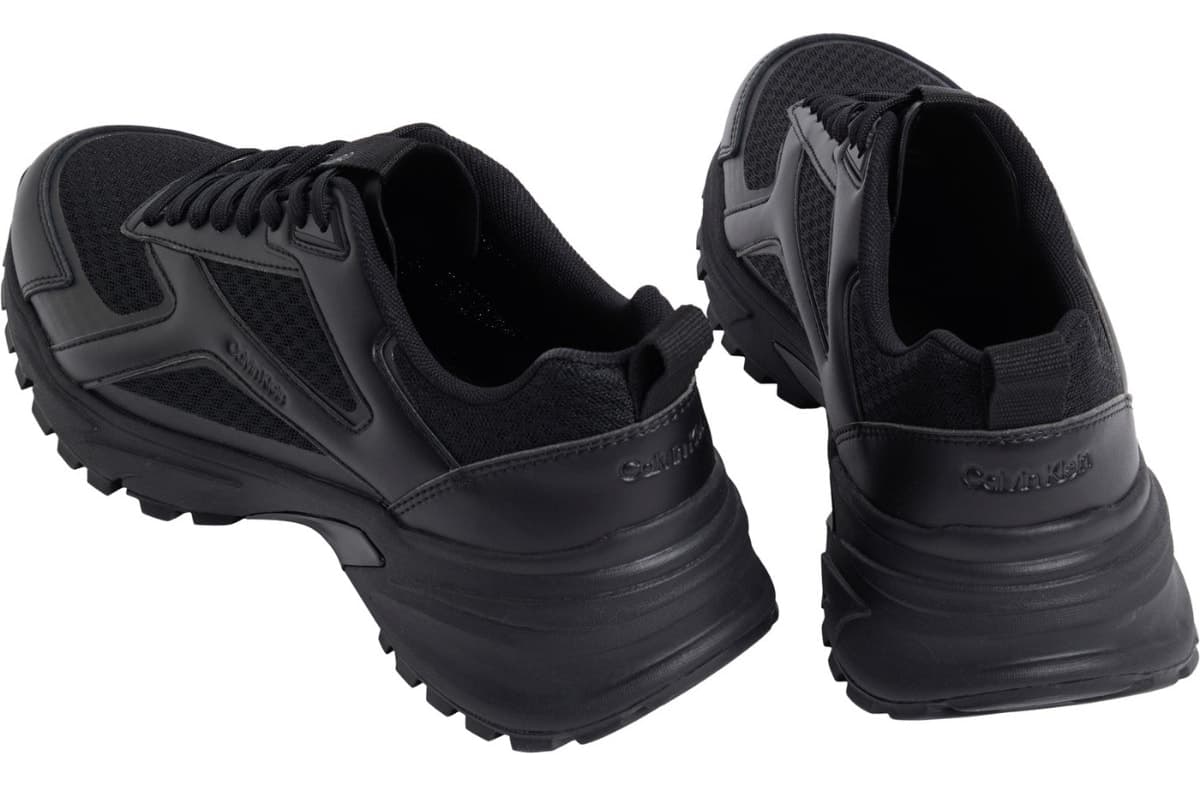 کفش اسنیکر مردانه Calvin Klein بنددار مشکی Hike Runner کفش اسنیکر مردانه Calvin Klein بنددار مشکی Hike Runner