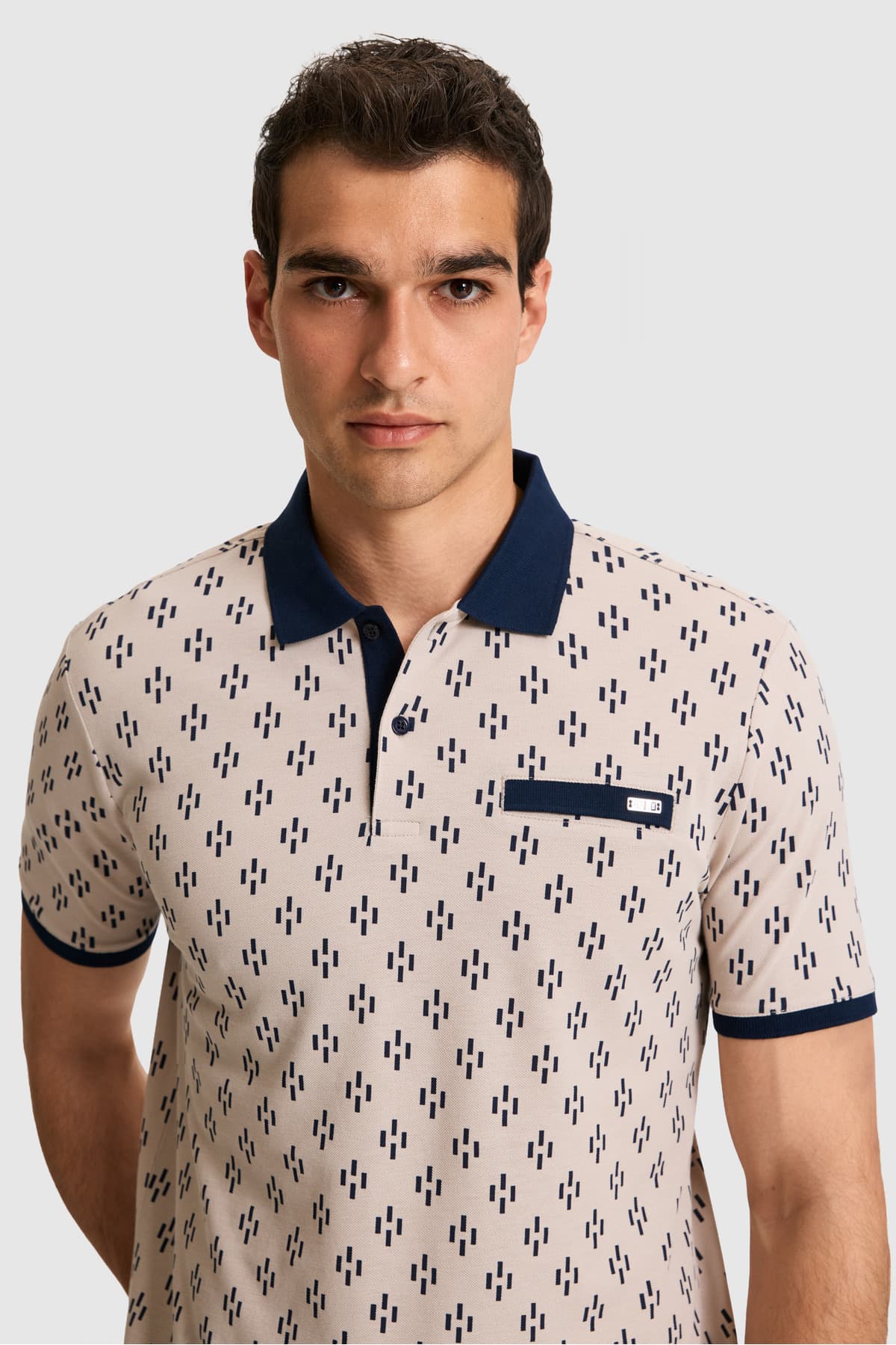 تیشرت مردانه U.S. Polo Assn. فیت معمولی یقه پولو رنگ سنگی مدل 50326994-VR049 تیشرت مردانه U.S. Polo Assn. فیت معمولی یقه پولو رنگ سنگی مدل 50326994-VR049