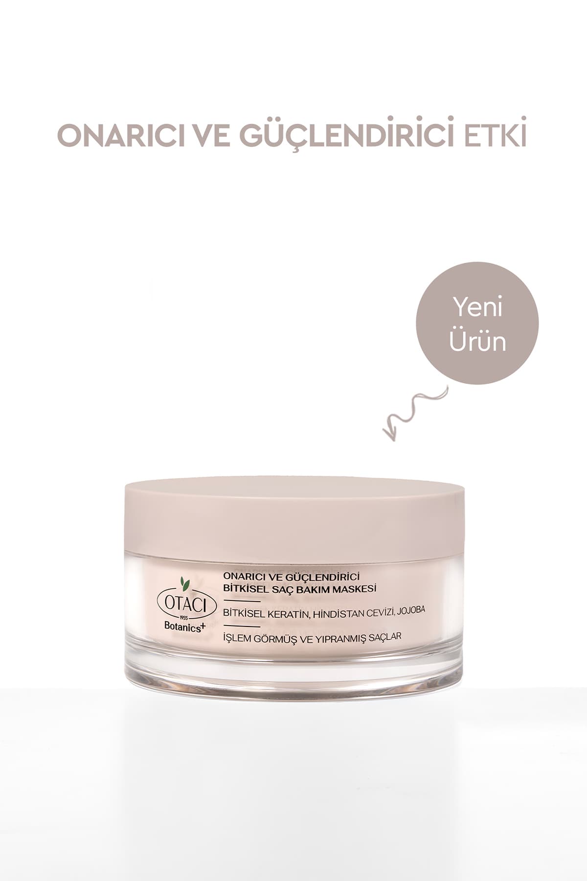 ماسک مراقبت از موی گیاهی برای موهای تحت درمان و آسیبدیده Otacı ترمیمکننده و تقویتکننده ماسک مراقبت از موی گیاهی برای موهای تحت درمان و آسیبدیده Otacı ترمیمکننده و تقویتکننده