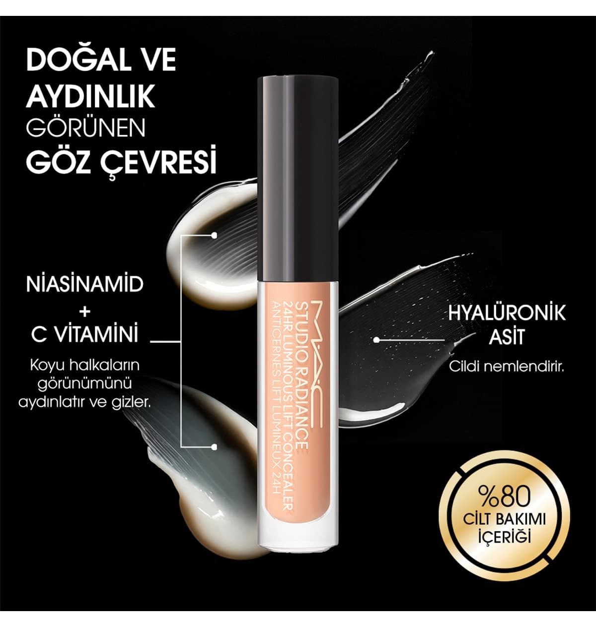 کانسیلر Mac حاوی مراقبت از پوست Studio Radiance 24hr Luminous Lift Mini 1.8 ml کانسیلر Mac حاوی مراقبت از پوست Studio Radiance 24hr Luminous Lift Mini 1.8 ml