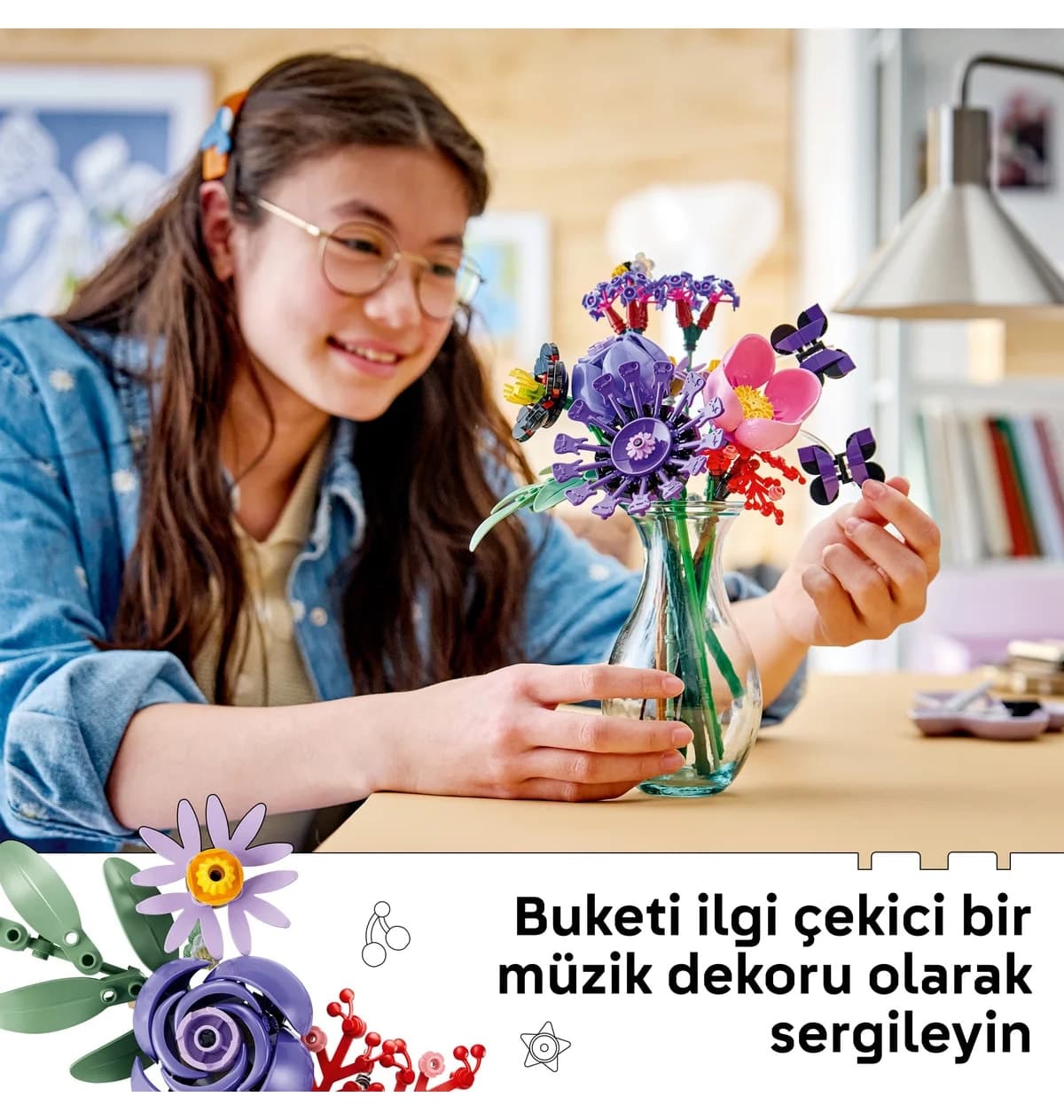 لگو Botanicals دسته گل Olivia Rodrigo مدل 11507 با 400 قطعه لگو Botanicals دسته گل Olivia Rodrigo مدل 11507 با 400 قطعه