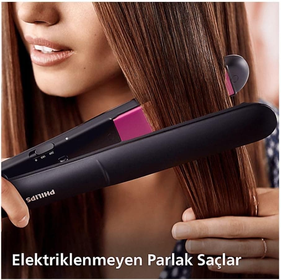 اتو مو Philips سری 3000 با صفحات سرامیکی کراتین و 2 تنظیم دما مدل Bhs375/00 اتو مو Philips سری 3000 با صفحات سرامیکی کراتین و 2 تنظیم دما مدل Bhs375/00