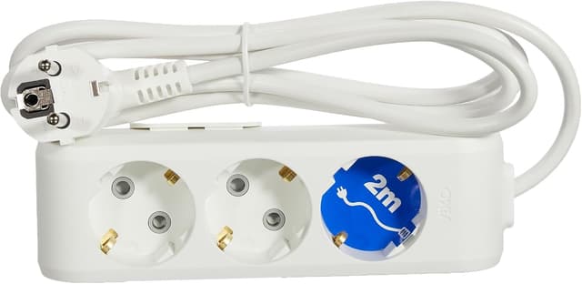 پریز چندراهی Viko Multi-Let سهخانه ارتدار کابلدار محافظ کودک 2 Mt پریز چندراهی Viko Multi-Let سهخانه ارتدار کابلدار محافظ کودک 2 Mt